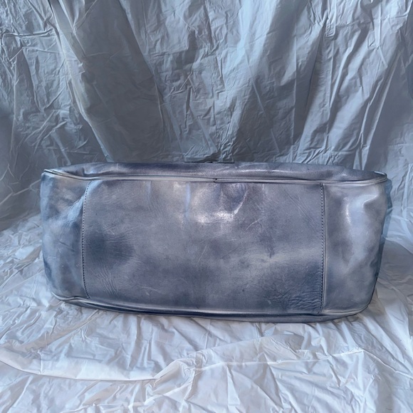 Bocci vintage leather light blue satchel bag - Picture 3 of 6